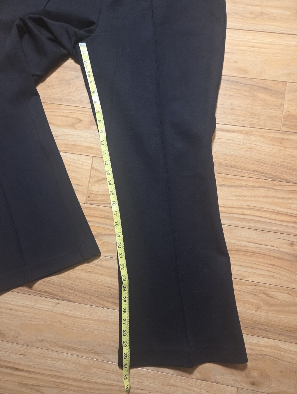 Spanx The Perfect Pant High Rise Wide Leg Pull-On Black Ponte Trousers Size 3X - Picture 8 of 8